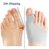 Toe Separator Hallux Valgus Bunion Corrector Orthotics Feet Bone Thumb Adjuster Correction Pedicure Sock Straightener 1