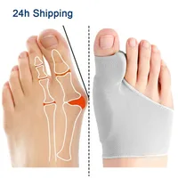 Toe Separator Hallux Valgus Bunion Corrector Orthotics Feet Bone Thumb Adjuster Correction Pedicure Sock Straightener 1