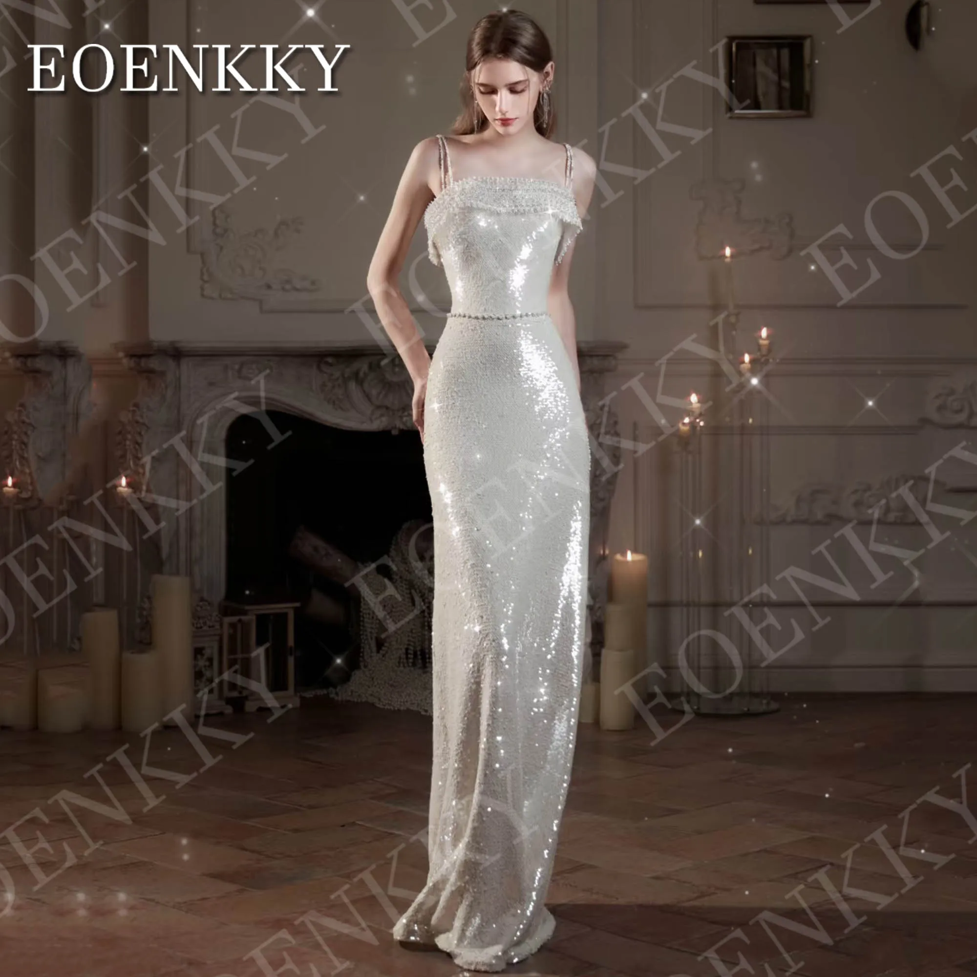 EOENKKY-Robe de Soirée de Mariage Élégante à Paillettes pour Femme ...