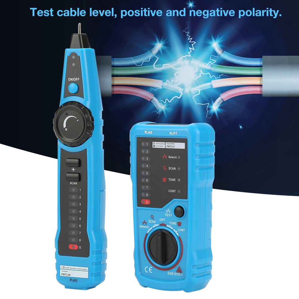 BSIDE FWT11 Handheld RJ11 RJ45 Telephone Wire Ethernet LAN Network Cable Detector FWT11 Tester Telephone Wire