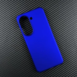 Hard Matte Plastic Cover Case for Smartphone - Sleek and Durable Protection (Dark Blue)