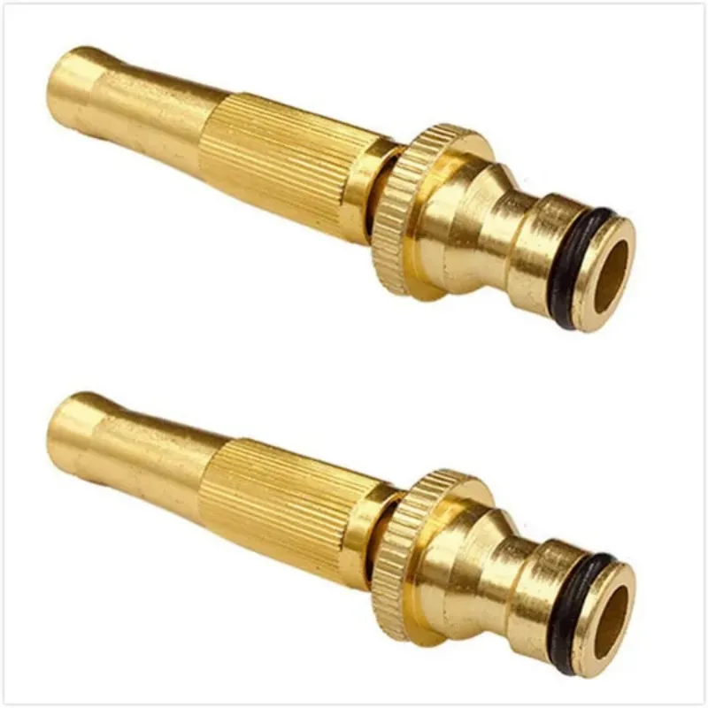 1Pc Household Brass Water Gun Spray Nozzle Adjustable High Pressure Garden Hose Spray Connector 5