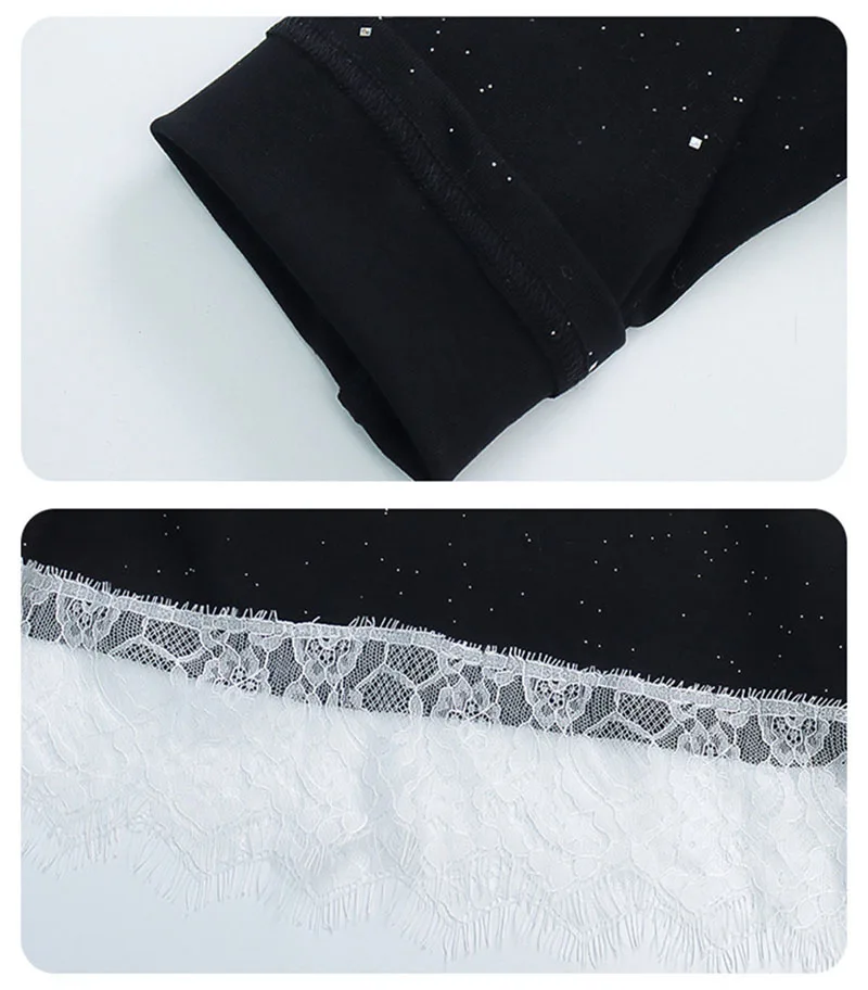 Girls Autumn Lace Patchwork Cotton Base Shirt