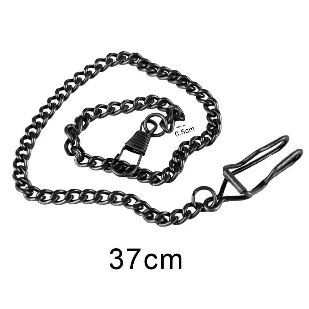 Pocket Watch Chain Antique Quartz Women Men Vintage Pocket Watch Bronze Alloy Twisted Chain Loop Necklace Link