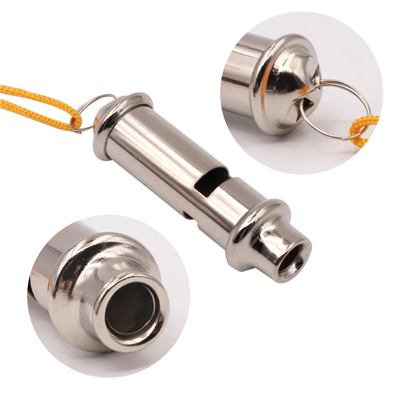1 Pcs Bird Pigeon Training Whistle, Portable with Rope Whistle Bird Metal Whistle Alarm Cat Dog Training Whistle Pet Supplies - Image 2