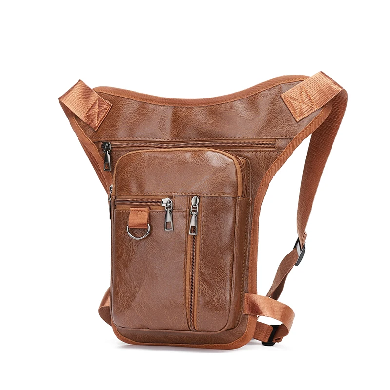1 piece of leg bag for men and women outdoor waist bag, motorcycle and bicycle multi pocket waist bag, adjustable shoulder strap