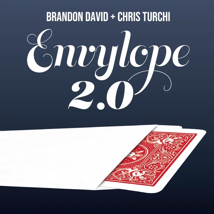 Brandon David & Chris Turchi의 Envylope 2.0 마술사 특수 효과 닫기 Porps Street Illusions Magic Tricks 코미디 정신주의