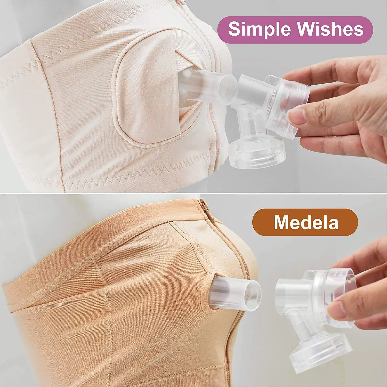 Compatible with Spectra Breast Pump accessories PP Flange 15mm 17mm 19mm 21mm BPA Free Food Grade Shield can size