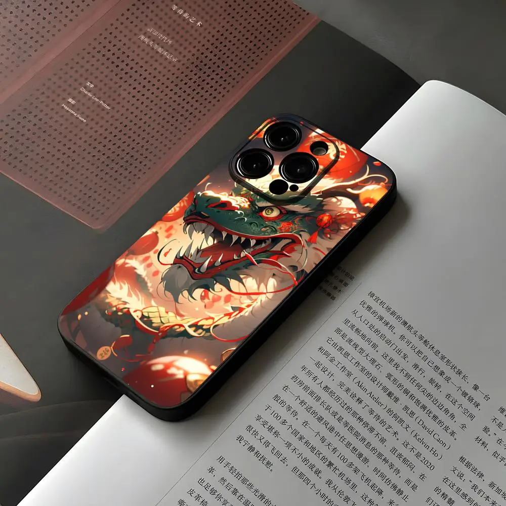 New Year 2024 Dragon Phone Case For Iphone 15 12 14 Se 2022 Pro Max 11 13 Xr X Xs Mini Plus Funda Shell Cover