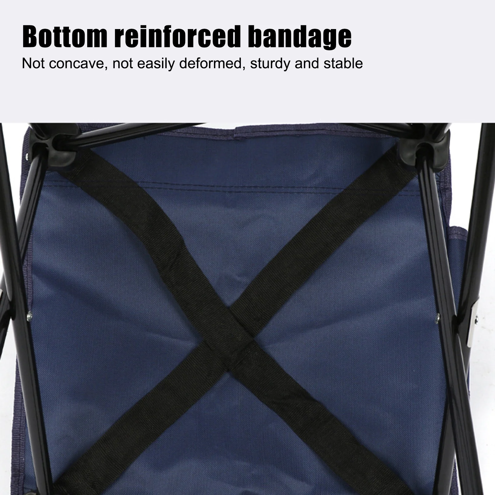 Foldable Camping Chairs with Strong Bearing Capacity and Hi-density Nylon Oxford Suitable for Travel Beach Sports 3