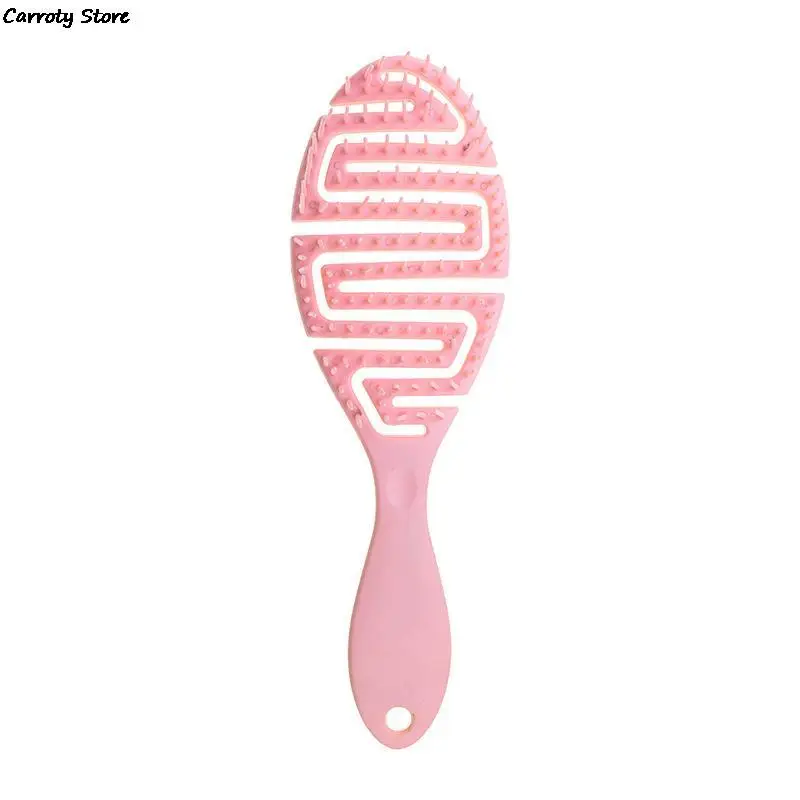 Wet Brush Pro Flex Dry ,Curved Comb, Massage Comb Fluffy Shape, Ribs Curling Comb,Can Be Used On Wet Hair For Easy Detangling 6