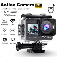 Action Camera 5K 4K60FPS EIS Wi-Fi Dual Screen 170D 2.0 Inch Touch Screen 30M Waterproof Sport Camera With Remote Control 1