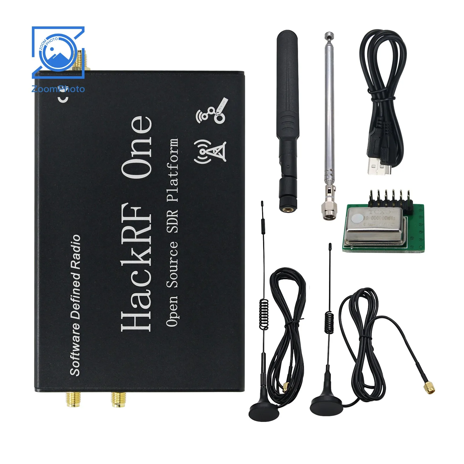 HackRF One-Software Defined Radio Platform, GPS Simulator with Shell, Four Antennas, 1MHz-6GHz, V2.0.0