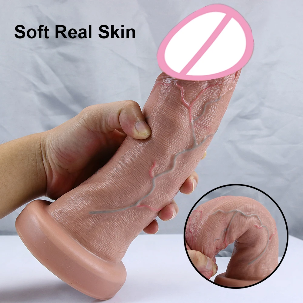 7.5cm Big Glans Penis Realistic Dildo Huge Anal Plug Suction Cup Adult Strapon Sex Toys For Woman Vagina Orgasm Masturbation