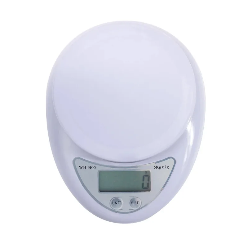 1pc 5kg LED Portable Digital Scale Scales Food Balance Measuring Weight Kitchen Electronic Scales Small Scale Weighing In Grams