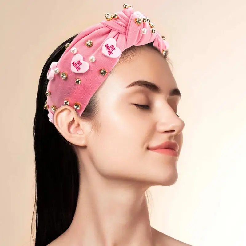 

Женский обруч для волос с кристаллами, украшенный бисером и жемчугом