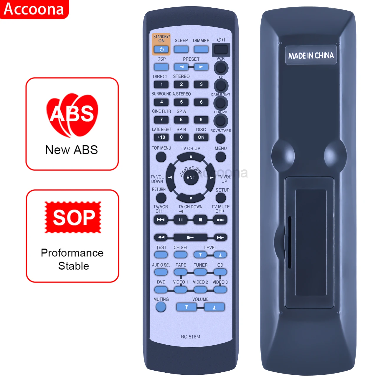 RC518M Remote Control for ONKYO HTS660 HTS667C HTS760 HTS767C TX