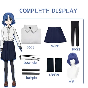 Costume cosplay Yamada Ryo BOCCHI LA ROCCHIA! Parrucca uniforme di carnevale per adulti Costumi di Halloween Gioco anime per donne
