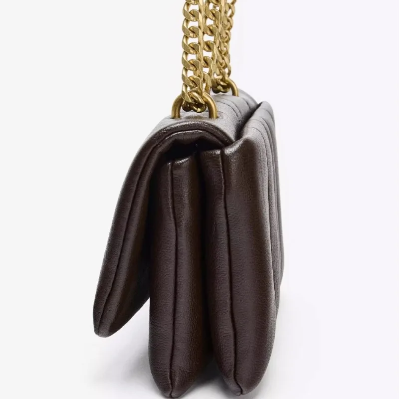 Luxury Brand Soft Pu Leather Chain Shoulder Bag Design Casual Women Purses and Handbag Clutch Tote Bags for Women 2025 Hobo Bag