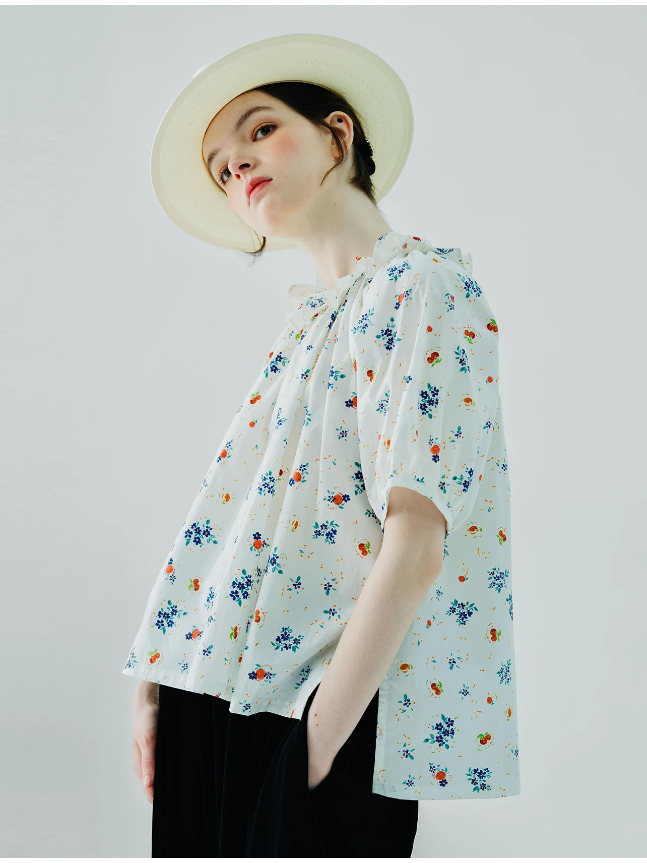 Witty Floral Doll Shirt By Blossom & Brains