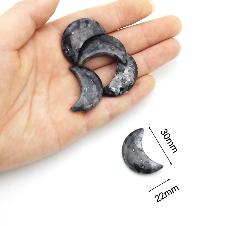 30 mm geschnitzte Mond-Edelsteine, natürlicher Achatstein, Mineralkristall, Quarz, Chakra, Felsen, Heilung, Zuhause, Raumdekoration, Aquarium-Dekoration – Detail 7