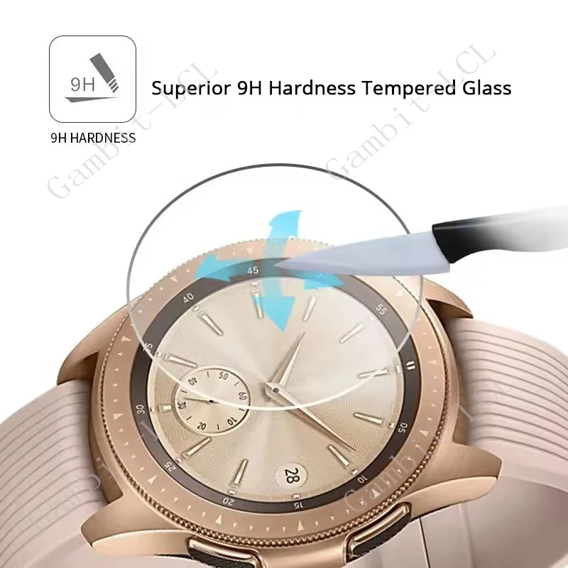 Premium 3-Pack Tempered Glass Screen Protector for Smartwatch - Ultra Clear & Durable Cover
