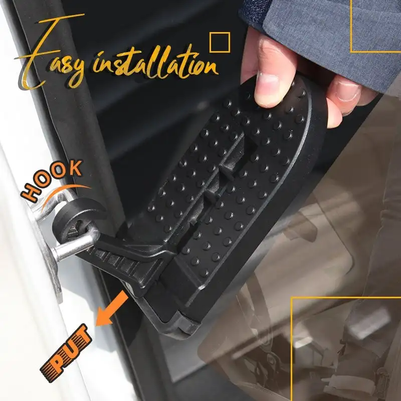 

Multifunction Foldable Car Roof Rack Step Car Door Step Universal Latch Hook Auxiliary Foot Pedal Aluminium Alloy Safety Hammer