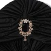 Women Luxury Diamonds Divas Stretchable Turban Head Wrap Hat Female Muslim Indian Hat Bandana Chemo Cap African Hat Headwear 6