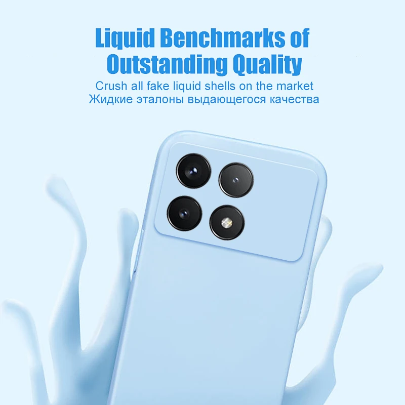 Premium Anti-Fall Liquid Silicone Soft Phone Case