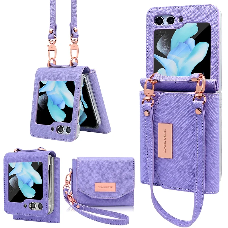RENGZ Lanyard Holster Card Case and Handheld Wristlet Wallet Purse Cover