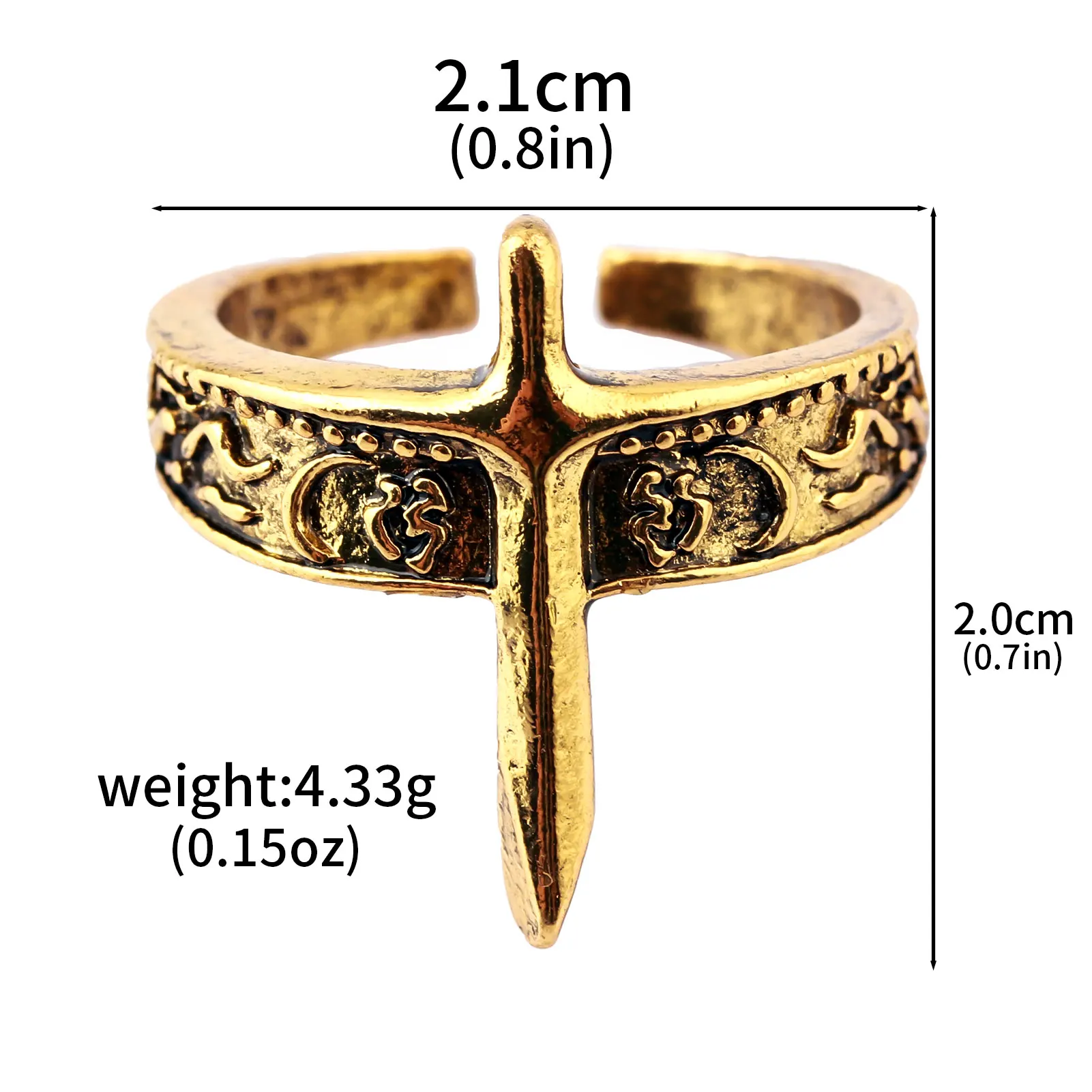 Starforged DARK SOULS III Covetous Gold Serpent Ring Accessori Periferiche di gioco ufficialmente autorizzate, Height 24.2 mm × Width 17.1 mm, Metallo, Agata