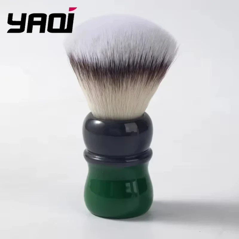 2026 야키 면도 브러쉬 26MM 모카-말차 티 합성모 레진 핸들 남성용 습식 면도 브러쉬