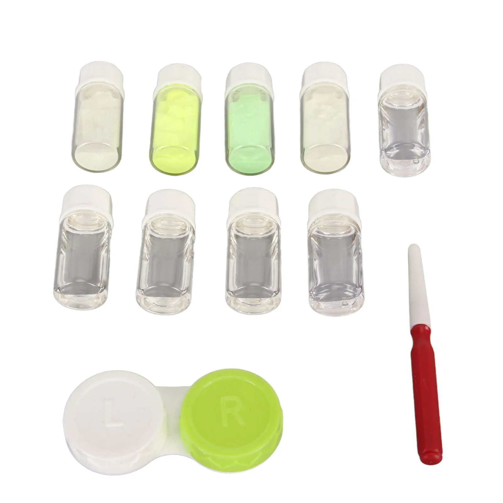 Kit Poudre Lumineuse Pour Réparation De Montre - 4 Couleurs Fluorescentes Avec Accessoires - 2