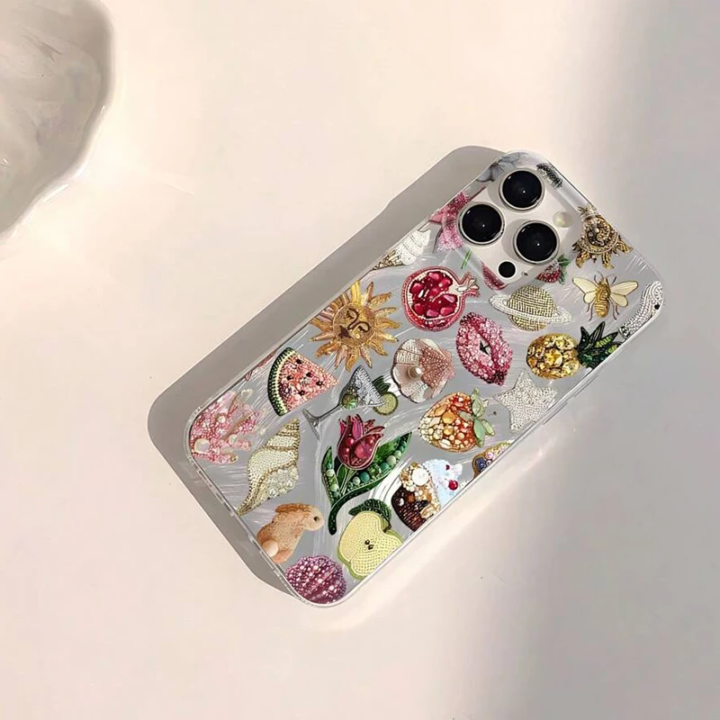 Planet Floral Pattern Phone Case - Elegant and Stylish Design Cover