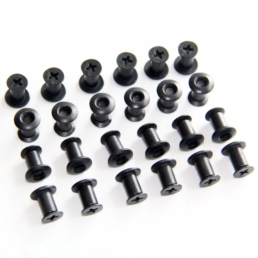 Gun Holster 50pcs/lot Chicago Flat Cross Head With Washer Screw Set Mounting Hardware DIY Sheath Holster