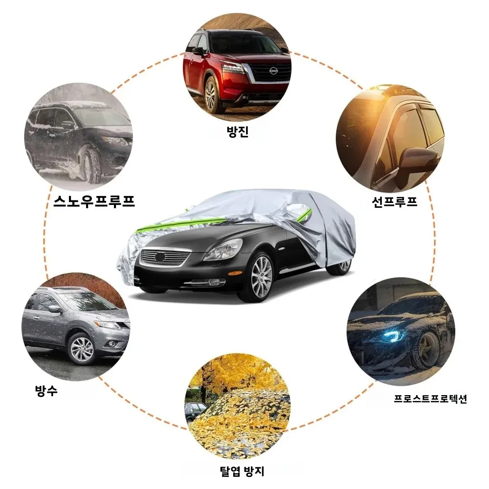 렉서스 NX300 NX350 F 스포츠 2014-2025용 자동차 커버 실버 올웨더 맞춤형 지퍼 도어 방풍 밴드 태피터 원단