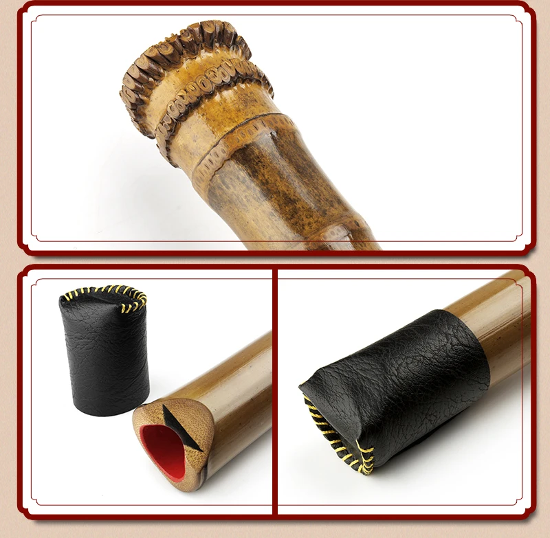 D Key Shakuhachi 5 Holes Wooden Musical InstrumentsVertical