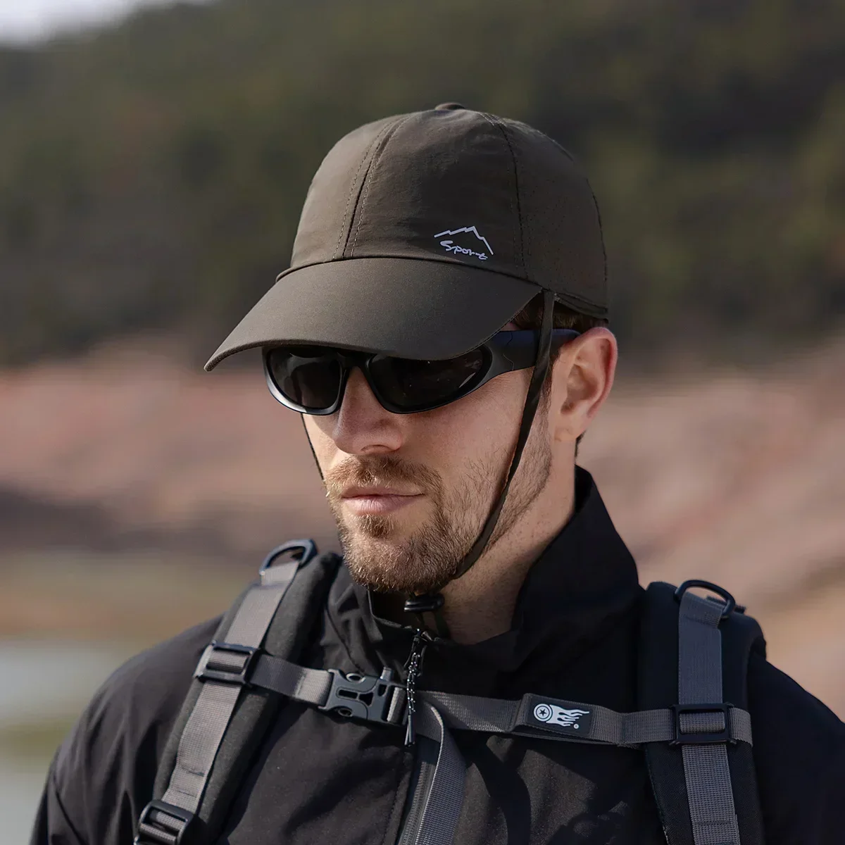 Baseball caps Men Summer Fishing Sun Protection Baseball Cap Quick Drying Waterproof Detachable Sun Cap Shawl Women Outdoor Bicycle Visor Nasi
