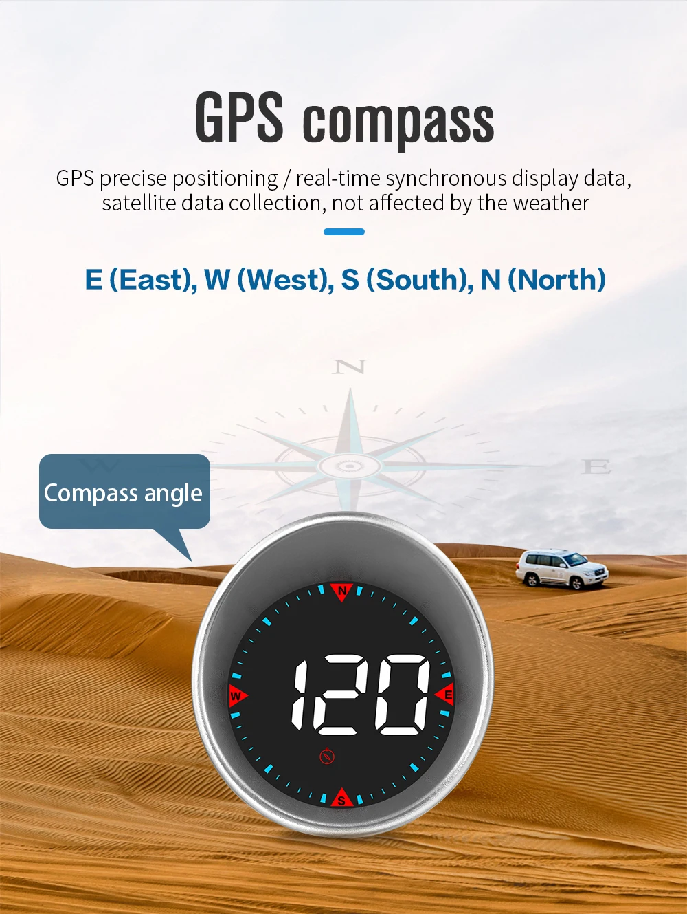 G5 HUD Car Head Up Display Smart Digital Speed Mileage Tester Meter MPH KMH Gaug