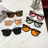 Fashion Square Sunglasses Women Clear Ocean Lens Shades UV400 Men Retro Rivets Decoration Orange Pink Sun Glasses Gafas De Sol 2