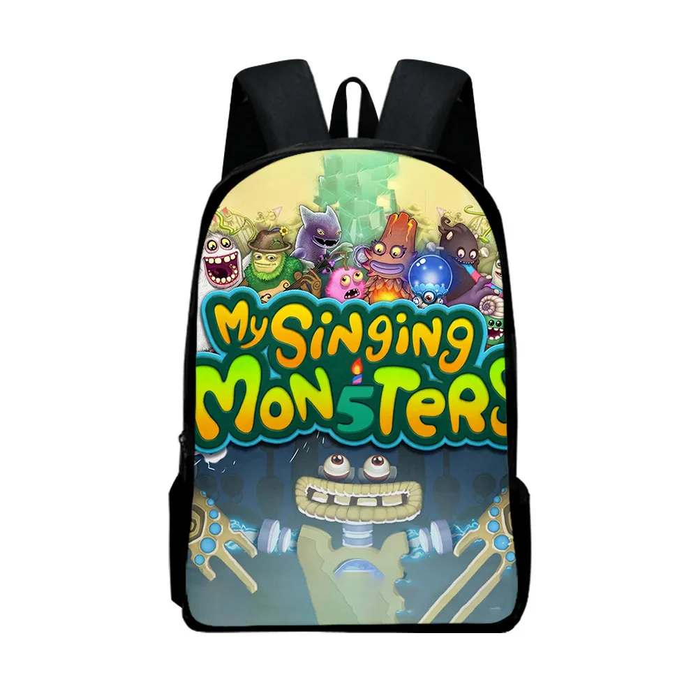

3D New My Singing Monsters Monster Concert Schoolbag Primary and Middle School Students Backpack Cartoon Men and Women
