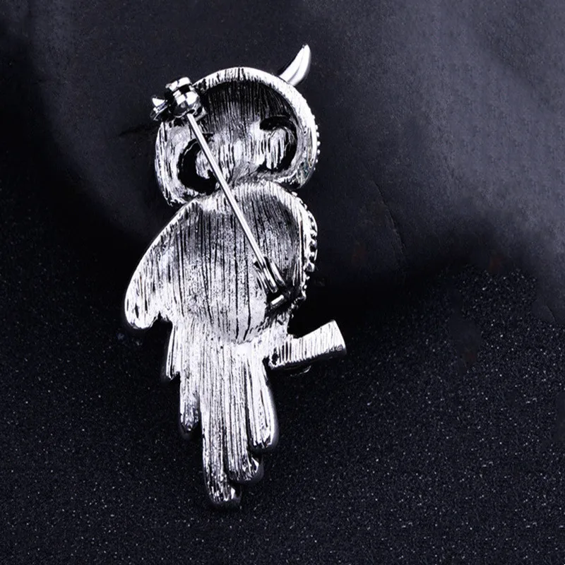 Animal Brooch Owl Brooches Korean Zinc Alloy Imitation Rhinestone