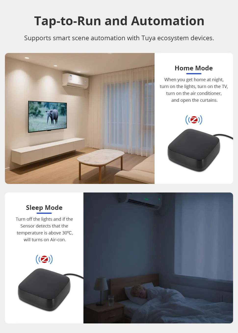 Zigbee Smart IR Remote Control DIY Learning Universal Infrared Remote for Air-co