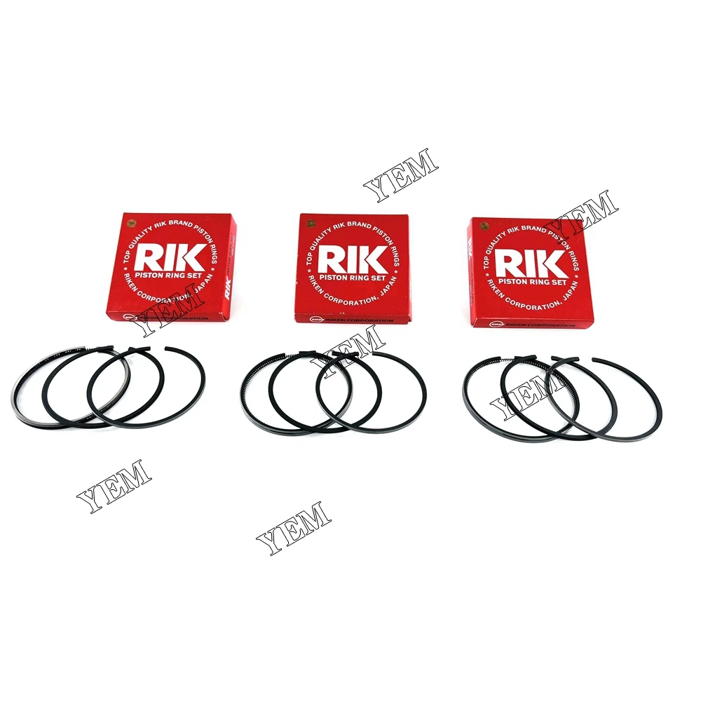 

3 комплекта поршневых колец STD 1G790-21053 для Kubota D1703 D1803 детали двигателя