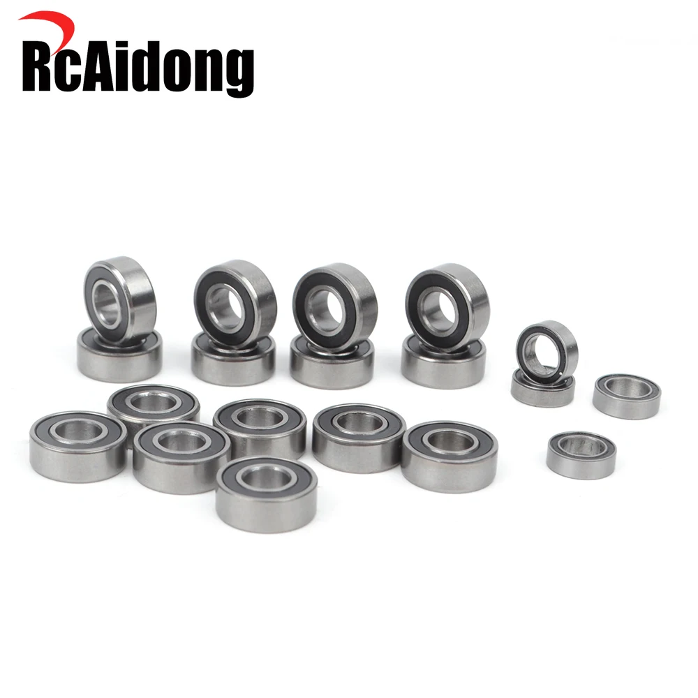 

RcAidong 19PCS Bearing Ball Bearing Kit for Traxxas Slash 2WD Stampede Chrome Steel Rustler Bandit VXL