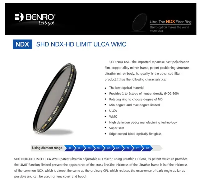 Filtro ND Haida Slim PRO II MC ND64 1.8 - 6 Stop, Circolare 82mm, Per Fotografia - Foto 14