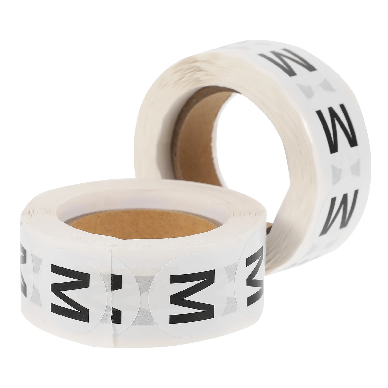 2 롤 라운드 사이즈 스티커 라벨 의류 티셔츠 스웨터 모자 코트 장갑 바지 용 다기능 안전 사이즈 스티커