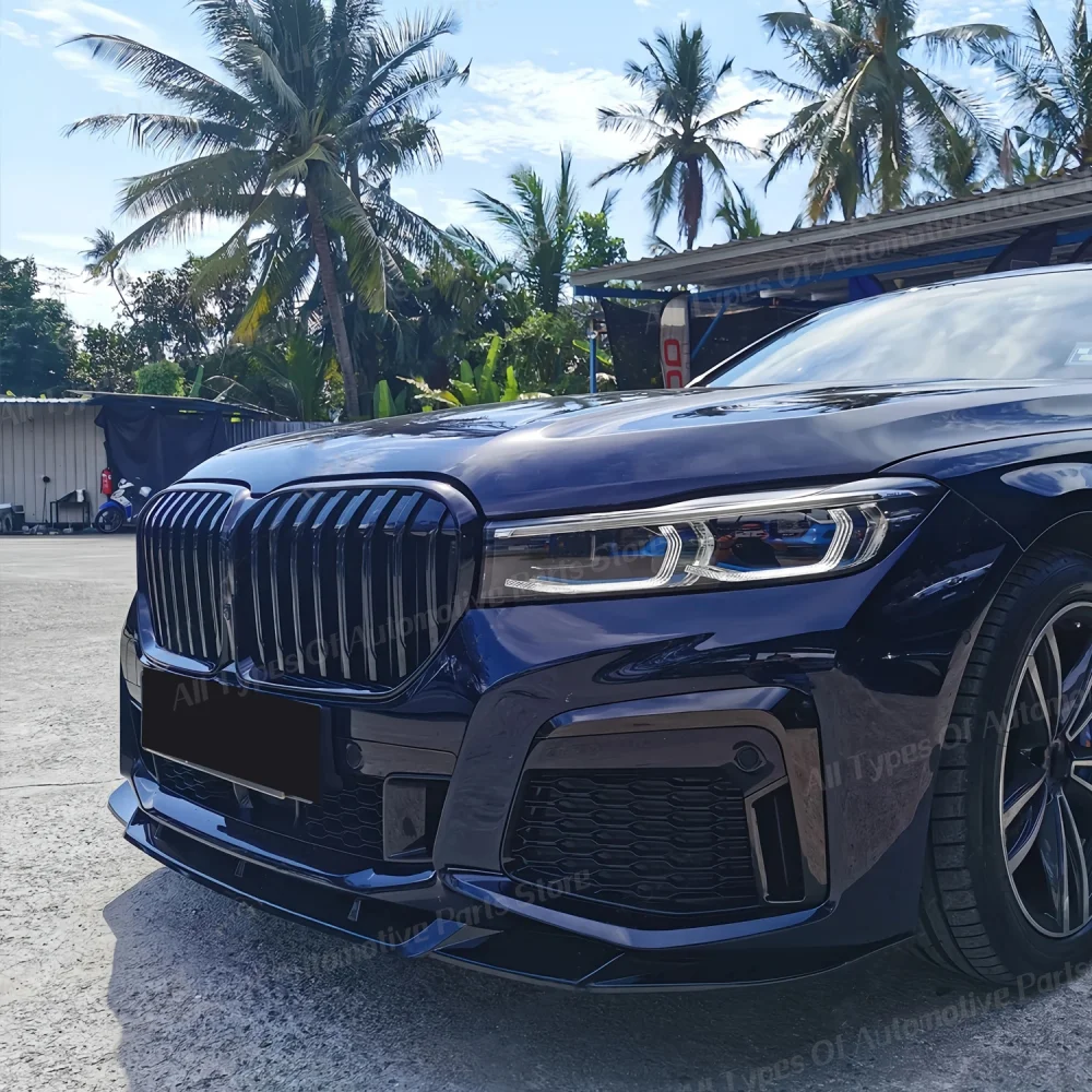 BMW 7 시리즈 G11 G12 740i 750i M760Li LCI 2019-2022용 프론트 범퍼 립 스포일러 (M 스포츠 스플리터 바디 키트 튜닝 자동차 부품)