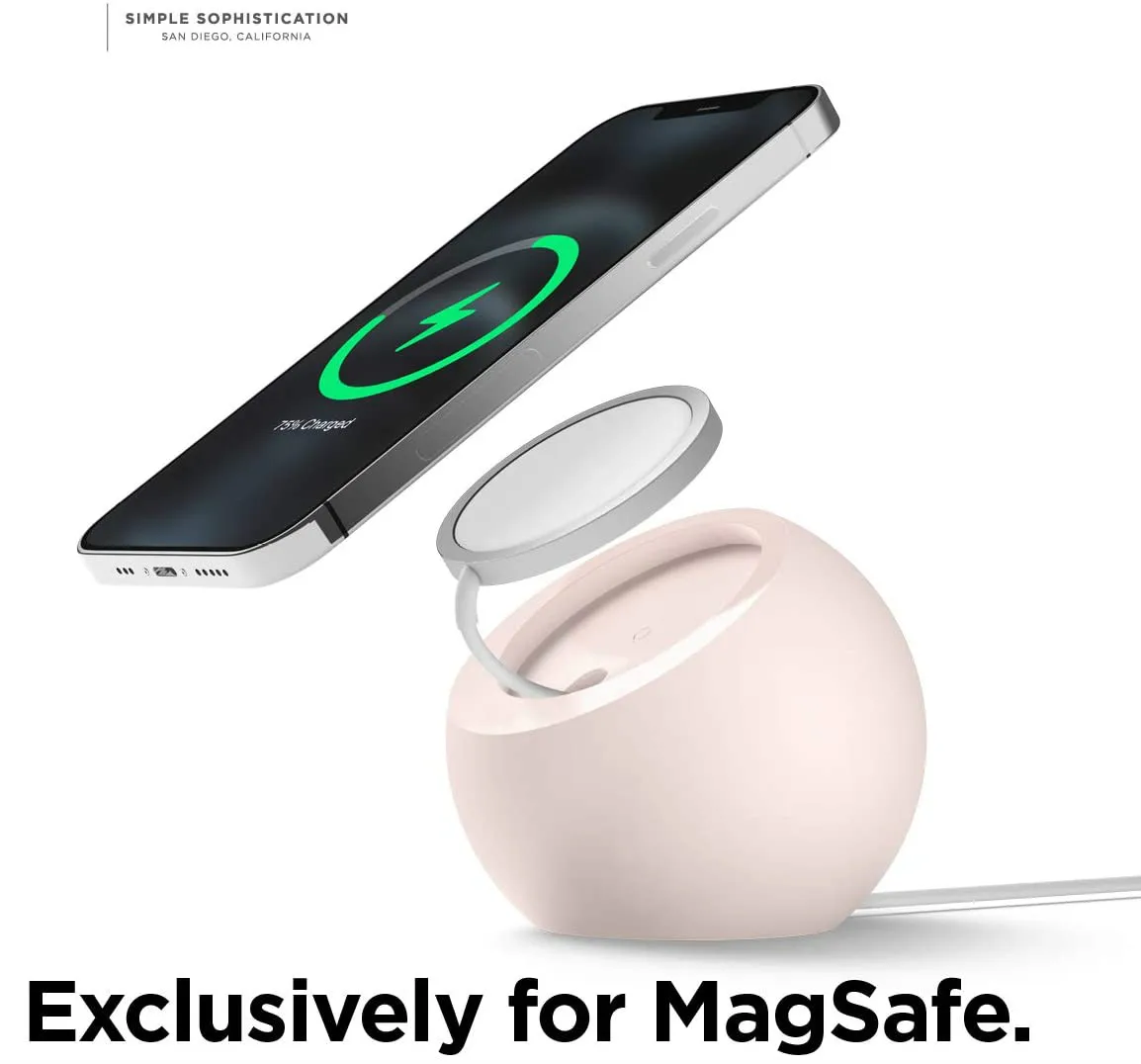 Ball Shape Magnetic Silicone Charging Desk Holder Stand for Magsafe iPhone 15 14 Pro Max Macsafe Charger Dock Station Accessory