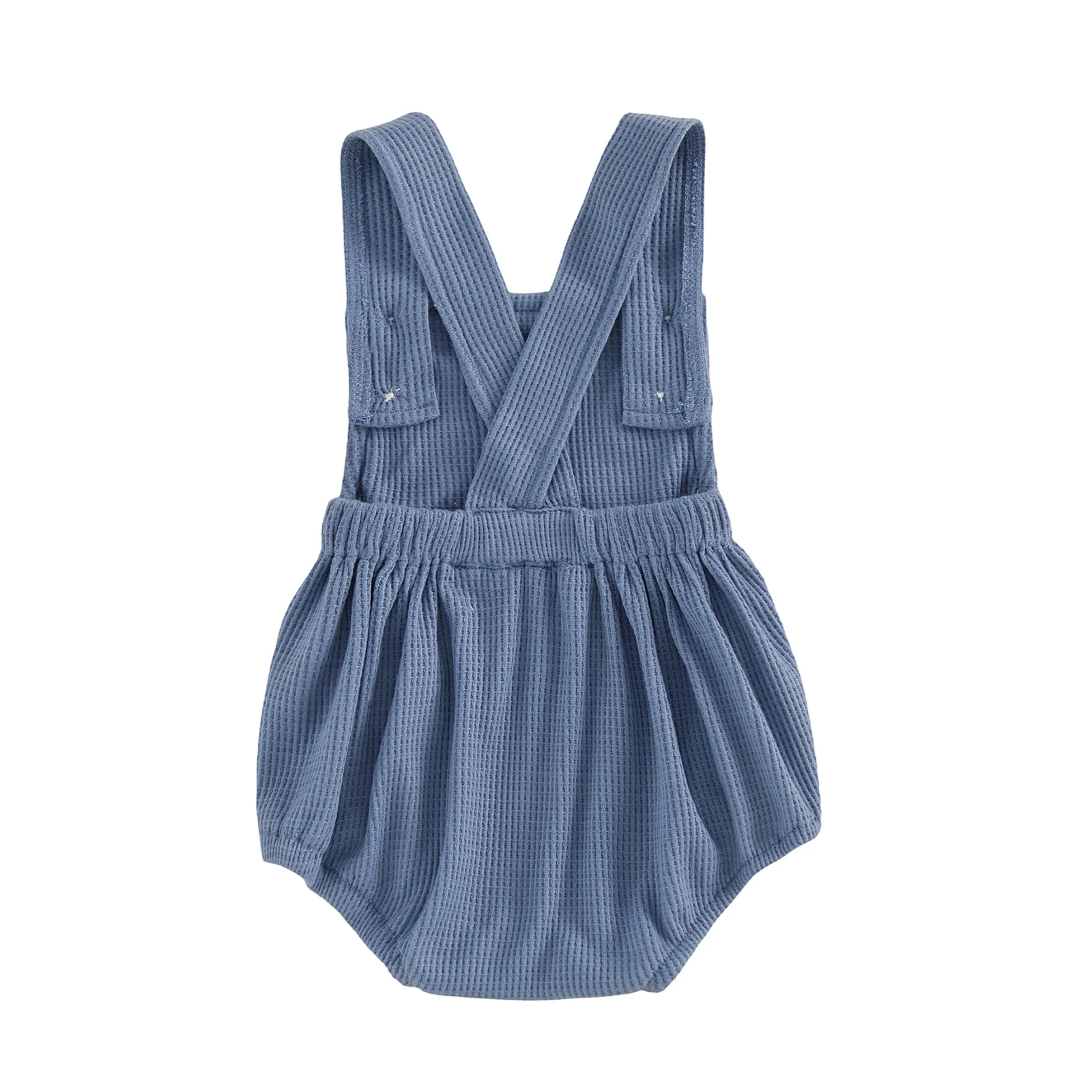 Pudcoco 베이비 보이 롬퍼 민소매 야구 자수 바디수트  플레이수트 오버올 3M-12M